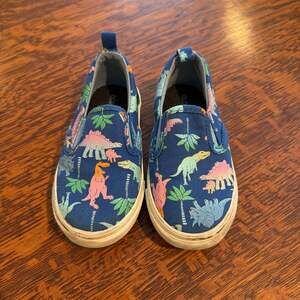 Old Navy Toddler Canvas Dino Slip-On Sneakers